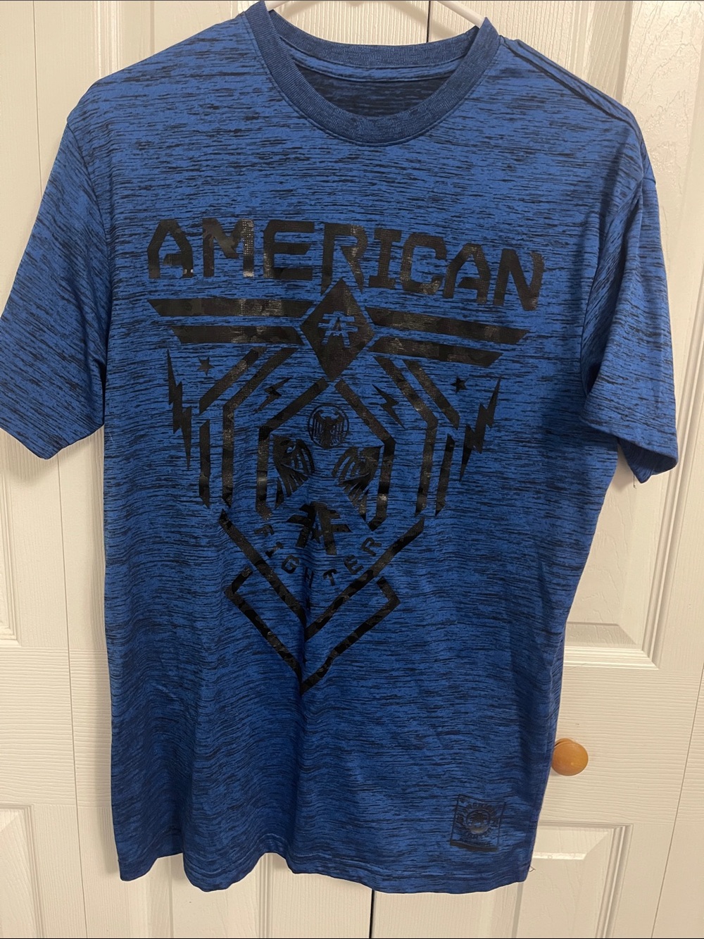 American Fighter Blue Heather Graphic Short-Sleeve Tee